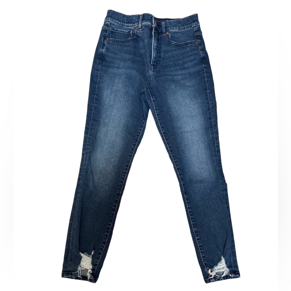 Express cropped skinny high rise jeans size 6